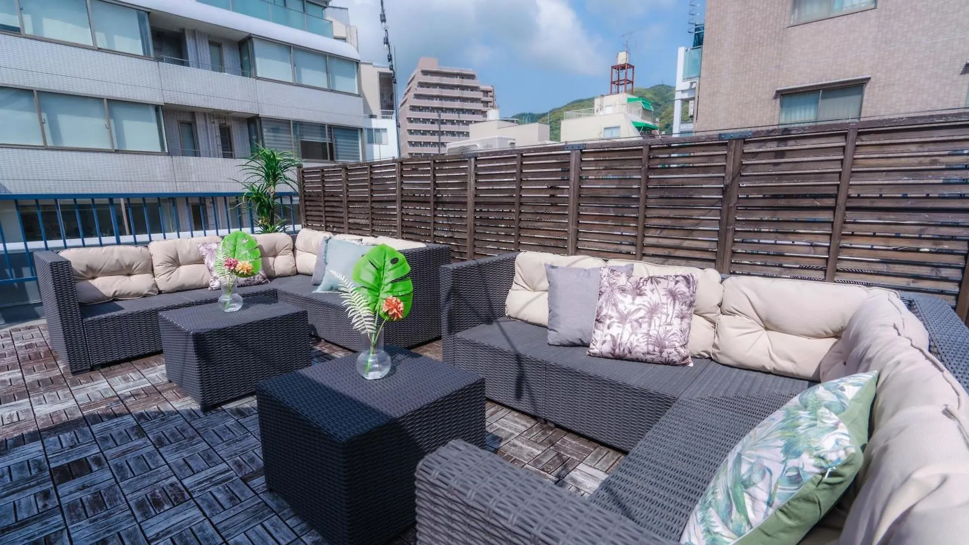 アパート Ln15 Ricca 三宮5分! 屋上バーベキュー可能!キッチン付パーティ向コンド Roof Top Bbq 神戸市
