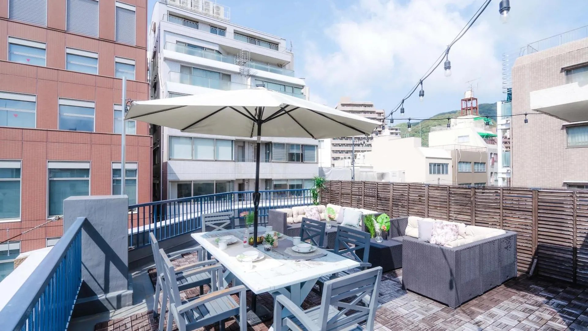 アパート Ln15 Ricca 三宮5分! 屋上バーベキュー可能!キッチン付パーティ向コンド Roof Top Bbq 神戸市