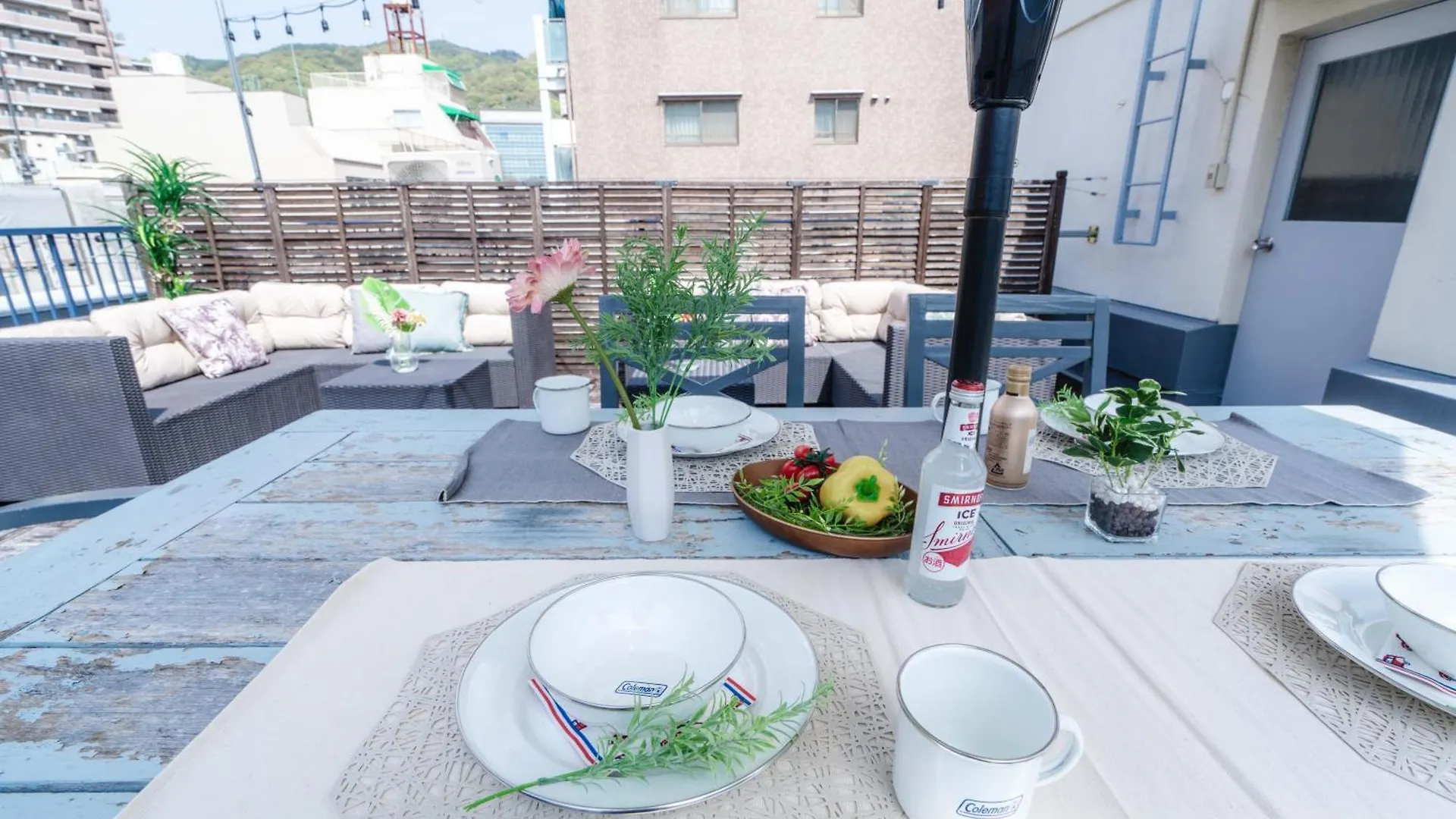 アパート Ln15 Ricca 三宮5分! 屋上バーベキュー可能!キッチン付パーティ向コンド Roof Top Bbq 神戸市 日本