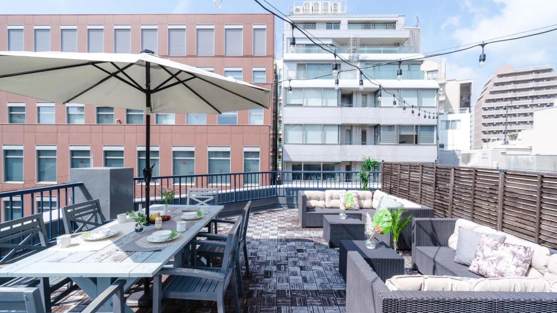 Ln15 Ricca 三宮5分! 屋上バーベキュー可能!キッチン付パーティ向コンド Roof Top Bbq 神戸市